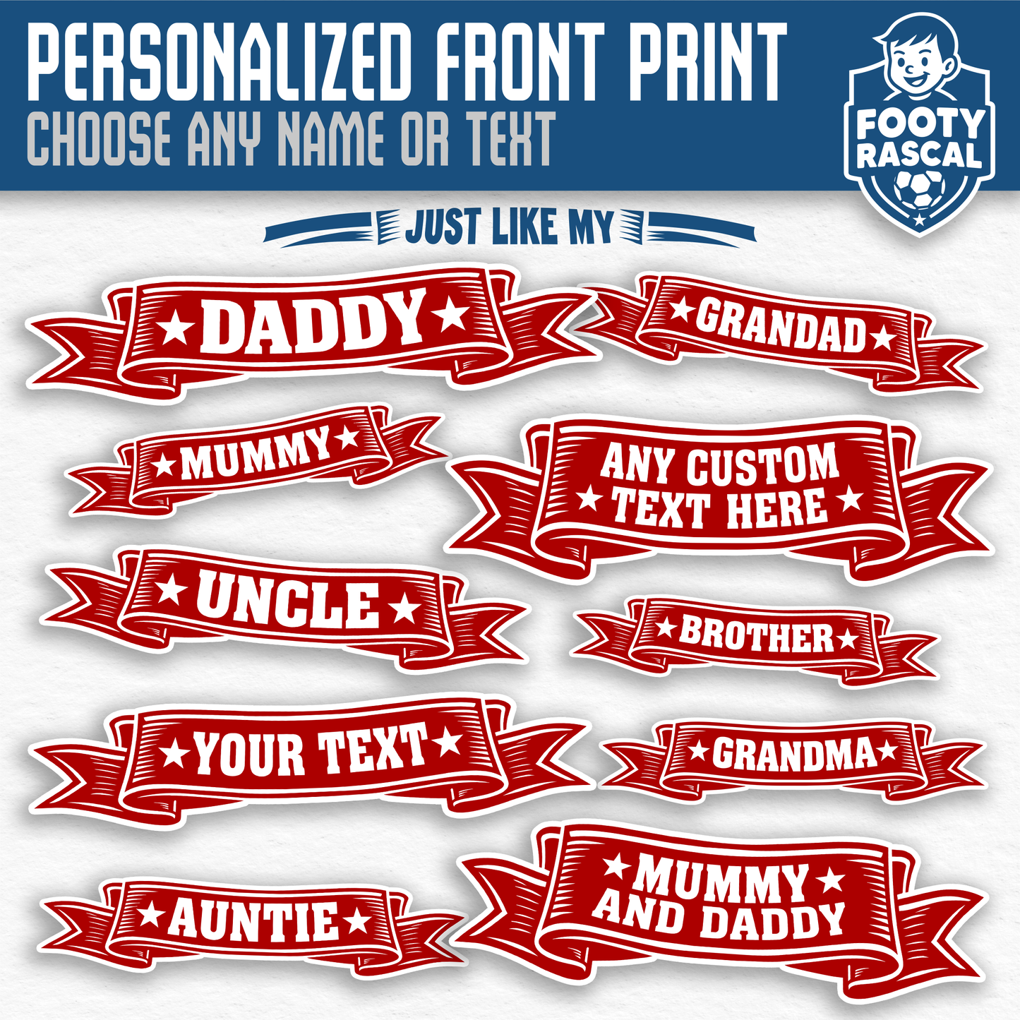 Crystal Palace personalised rompersuit custom name and number