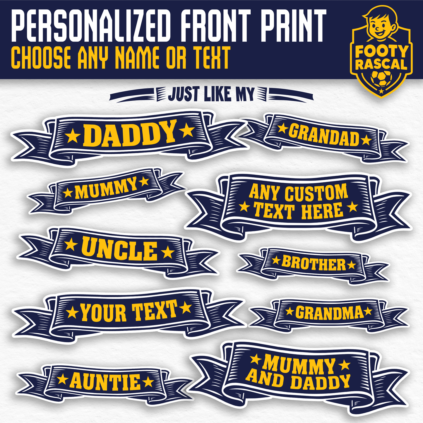 Scotland personalised rompersuit custom name and number
